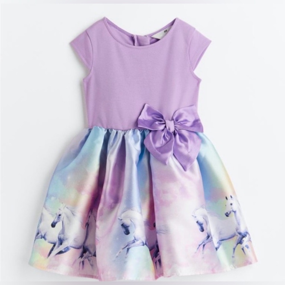 H&M girl’s unicorn flared dress